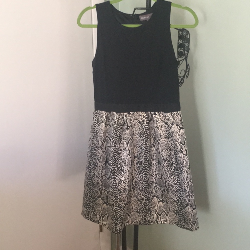 Mini snake skin party dress